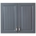 Corp superior 80. cu 2 usi Zebra MDF gri dungi